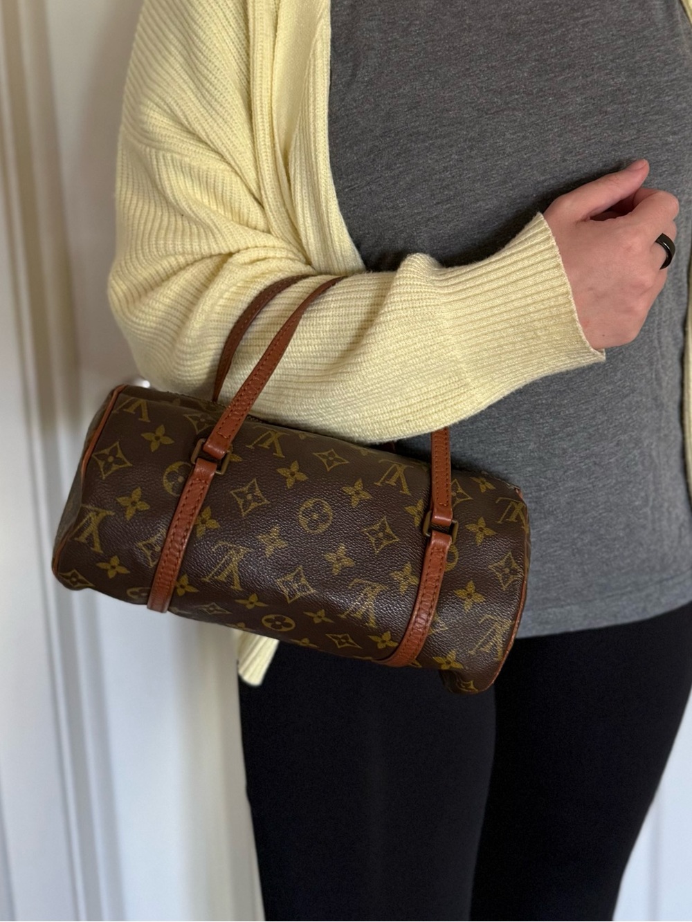 Louis Vuitton Monogram Papillon Small Barrel Bag in Brown and Tan - Picture 10 of 10